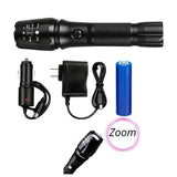 Lámpara LED T9 Recargable Zoom 5 Modos Batería 18650 - Gadgets y Tecnología en Fralugio México — imagen 3 de 4