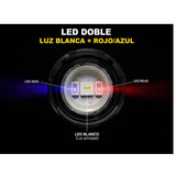 Lámpara LED Táctica USB-C 5000mAh Efecto Patrulla - Gadgets y Tecnología en Fralugio México — imagen 3 de 6