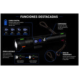 Lámpara Táctica LED 5 Modos con Corta Soga y Patrulla - Gadgets y Tecnología en Fralugio México — imagen 4 de 6