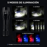 Lámpara Táctica LED T6 5000 Lúmenes Efecto Patrulla - Gadgets y Tecnología en Fralugio México — imagen 5 de 5
