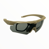 Lentes Tácticos con 3 Micas UV400 - Gadgets y Tecnología en Fralugio México — imagen 2 de 3