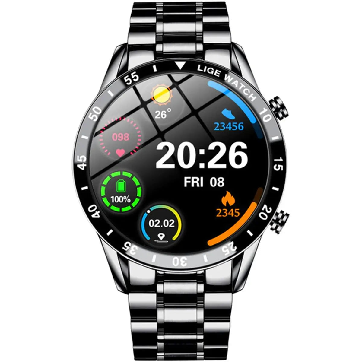 Smartwatch Reloj Inteligente Lige Bw220 Pantalla Hd Monitor Cardiaco Fralugio