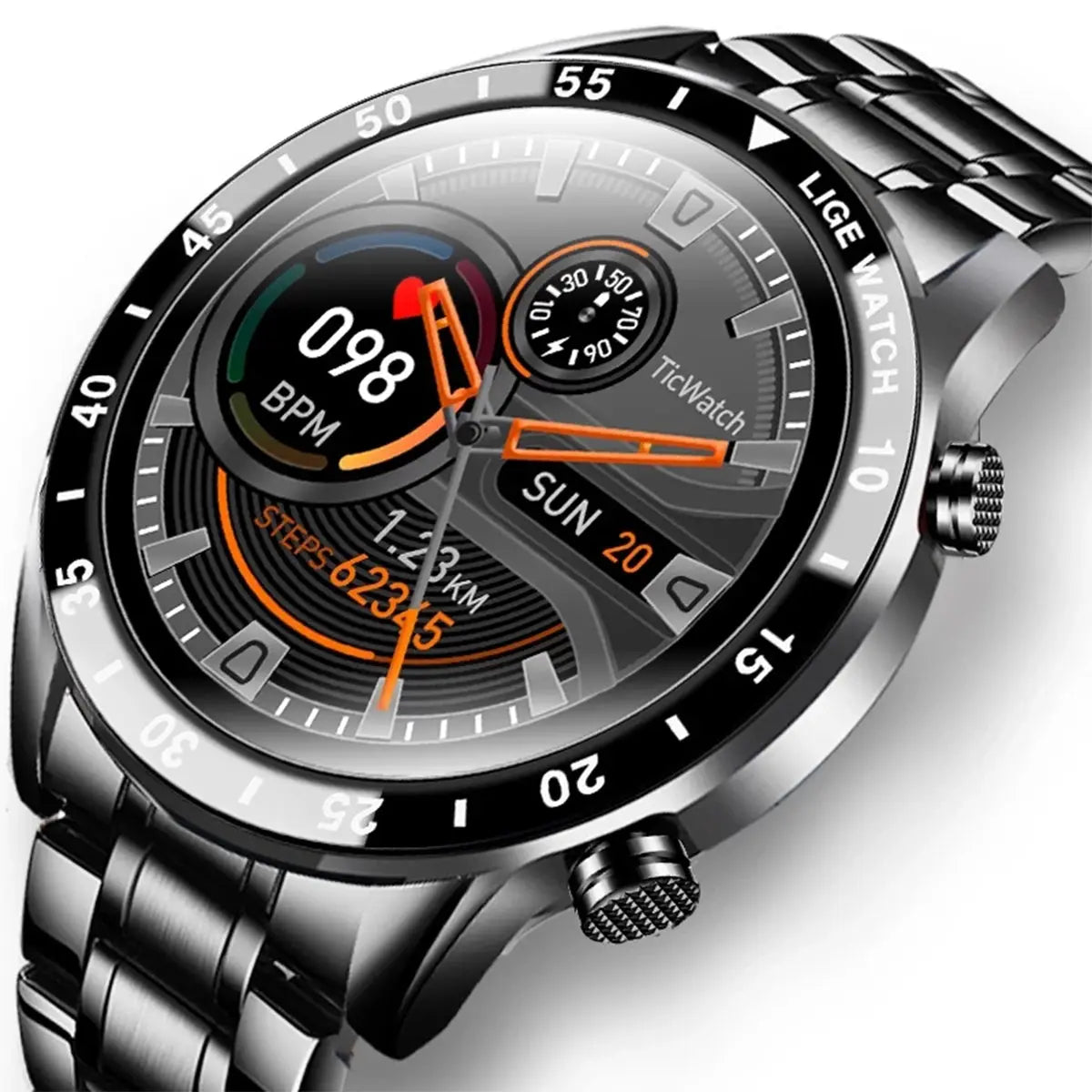 Smartwatch Reloj Inteligente Lige Bw220 Pantalla Hd Monitor Cardiaco Fralugio