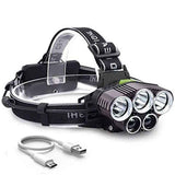 Linterna Lámpara De Cabeza Tipo Minera Recargable Fralugio Usb 5 Modos Led 10000 Lm