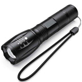 Linterna Lampara Táctica Linterna De Mano 3000 Lumenes Fralugio Cree Led T6 Recargable Con Zoom
