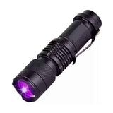 Linterna Lámpara Táctica Luz Negra Uv Ultravioleta Campismo Multiusos Seguridad Batería Recargable Led Q5