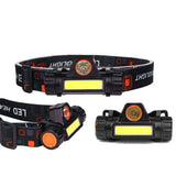 Linterna Minera de cabeza Frontal Led Usb Recargable Lámpara Para Acampar