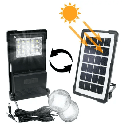 Linterna Solar Portátil con Dos Bombillas y Power Bank - Gadgets y Tecnología en Fralugio México