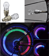 Luces LED Multicolor para Válvulas de Llantas Bici y Moto - Gadgets y Tecnología en Fralugio México — imagen 3 de 3