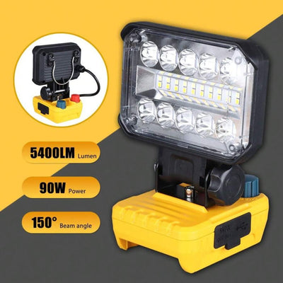 Luz de Trabajo LED Inalámbrica 18V con Power Bank - Gadgets y Tecnología en Fralugio México
