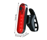 Luz Roja Trasera para Bicicleta Recargable USB - Gadgets y Tecnología en Fralugio México — imagen 2 de 3