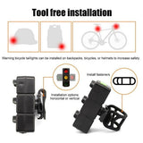 Luz Trasera Bicicleta Tipo Semáforo 7 Pasos Prueba de Agua - Gadgets y Tecnología en Fralugio México — imagen 3 de 3