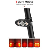 Luz Trasera con Intermitentes 5 Pasos para Bicicleta - Gadgets y Tecnología en Fralugio México — imagen 2 de 8