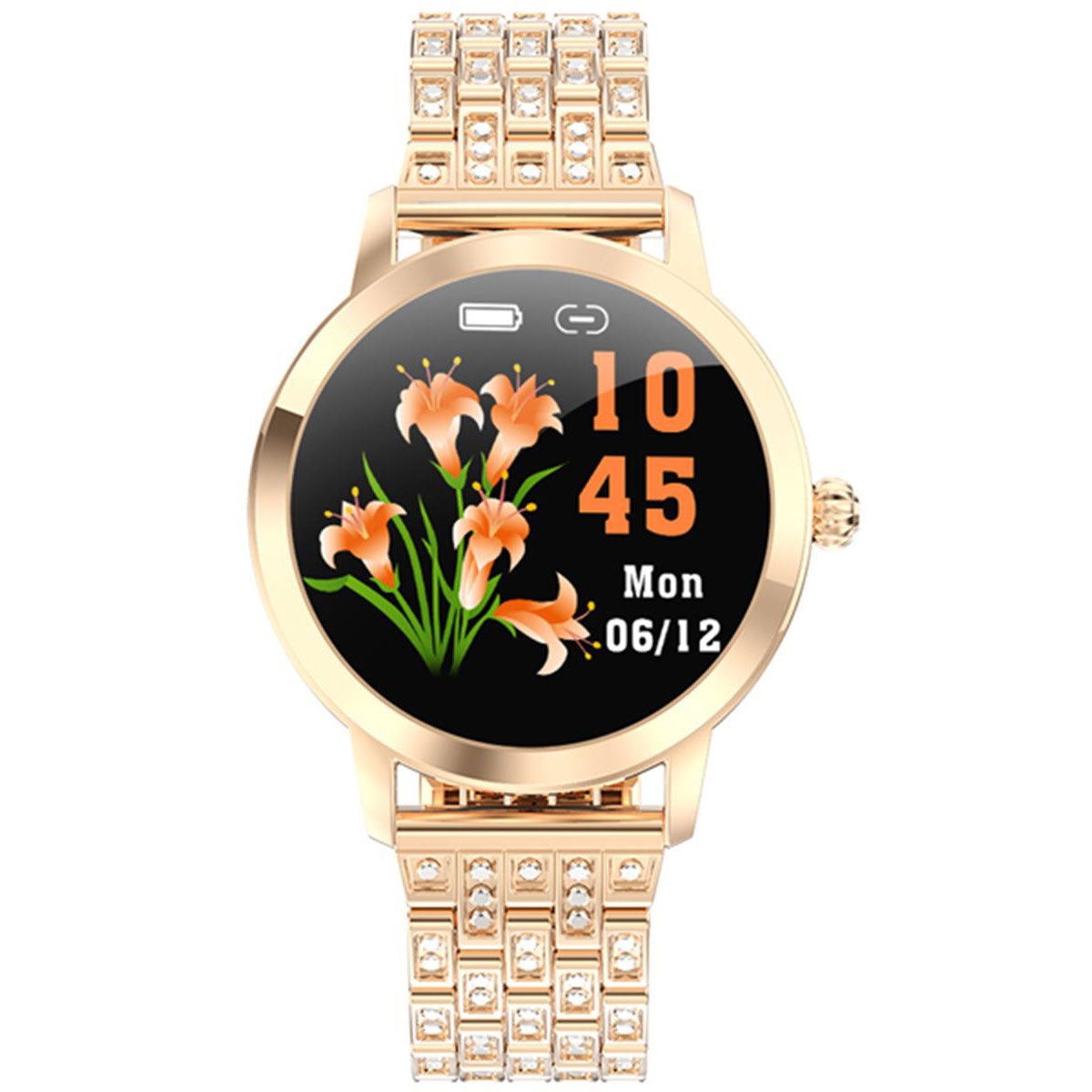 Reloj Inteligente Smart watch Fralugio Lw10 De Lujo Dorado