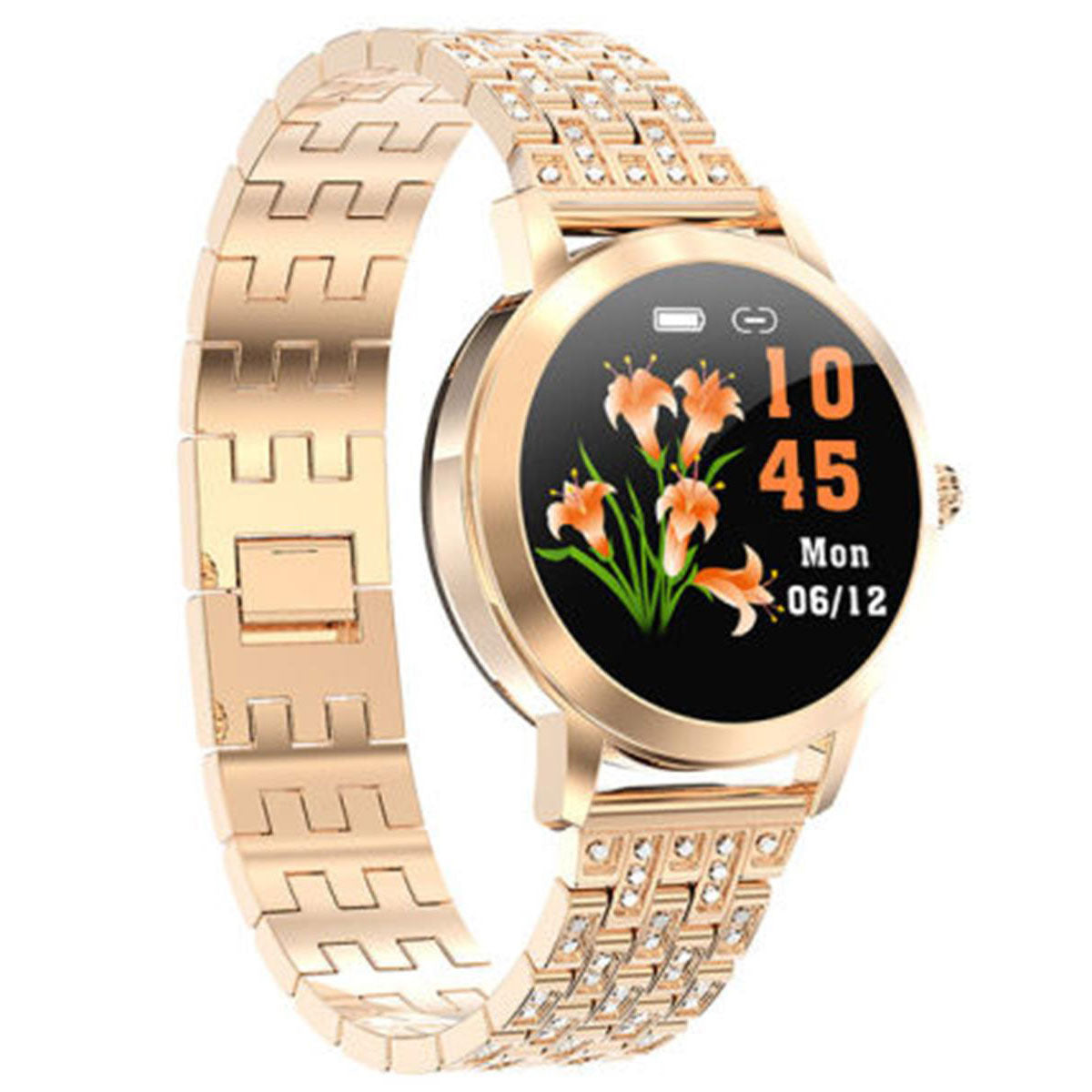 Reloj Inteligente Smart watch Fralugio Lw10 De Lujo Dorado