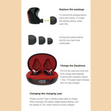 Manos Libres Audífonos Bluetooth Fralugio P68 Tws Sin Cables