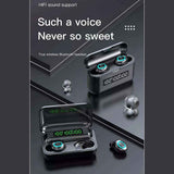 Manos Libres Bluetooth Audífonos Fralugio F9 cd True Wireless