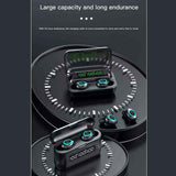 Manos Libres Bluetooth Audífonos Fralugio F9 cd True Wireless