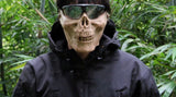Máscara mandíbula con diseño de calavera en color caqui — imagen 2 de 2