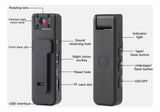 Miini Cámara Espía Digital 1080p Portatil Graba Vídeo Audio Color Negro  A9N