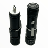 Mini Lámpara Táctica USB 1200 Lúmenes con Clip - Gadgets y Tecnología en Fralugio México — imagen 2 de 4