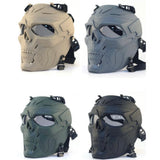 Mascarilla táctica con estampado de calavera para motociclista — imagen 4 de 4
