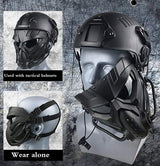 Máscara de cara completa con diseño de calavera o alien para airsoft — imagen 7 de 7