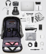 Mochila Antirrobo con Cable USB e Impermeable - Gadgets y Tecnología en Fralugio México — imagen 6 de 9