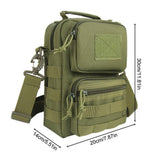 Mochila Táctica Militar Cruzada Campismo y Ciclismo - Gadgets y Tecnología en Fralugio México — imagen 2 de 5