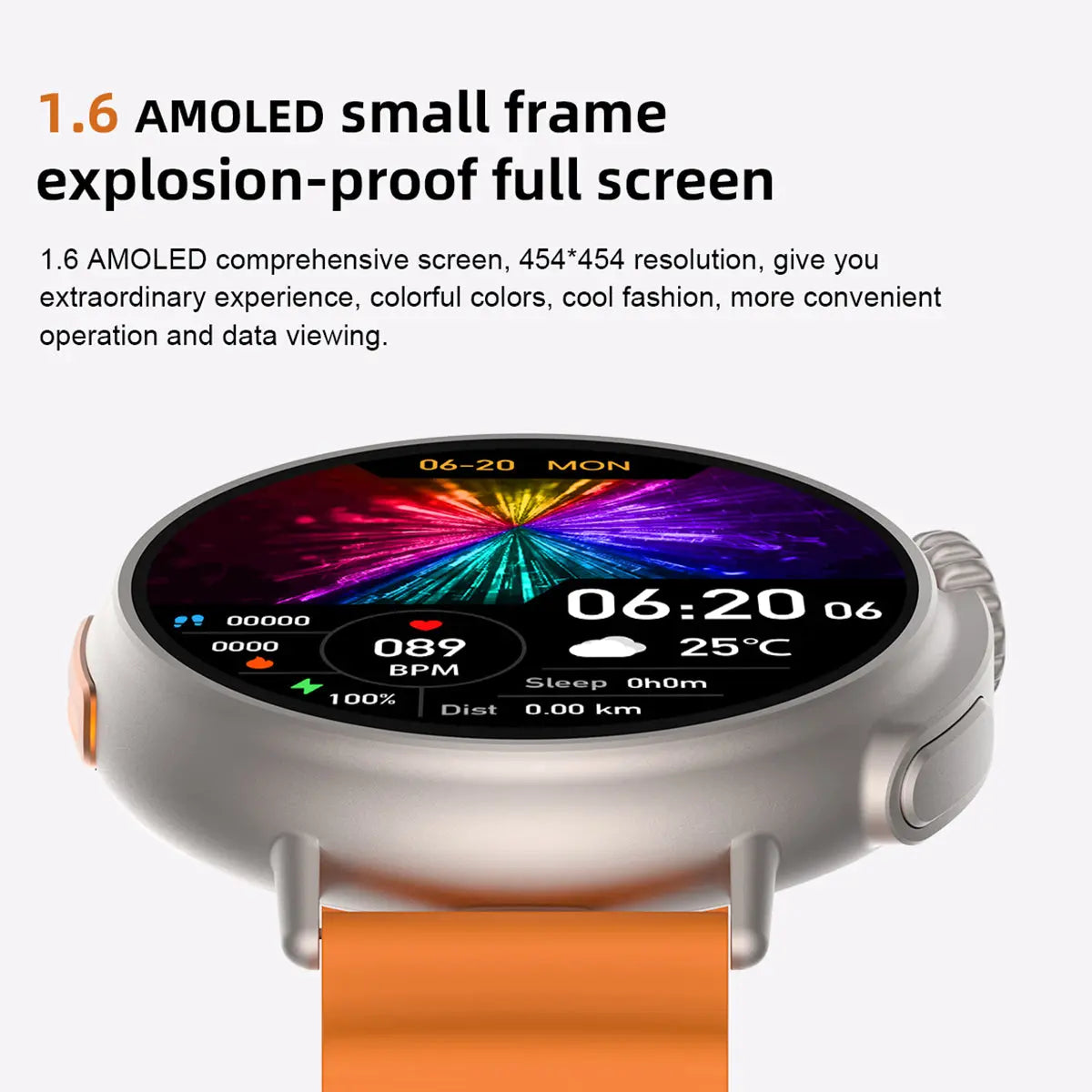 Smartwatch Reloj Inteligente Mt30 Fralugio Amoled 1.6 Pulgadas Nfc Fralugio