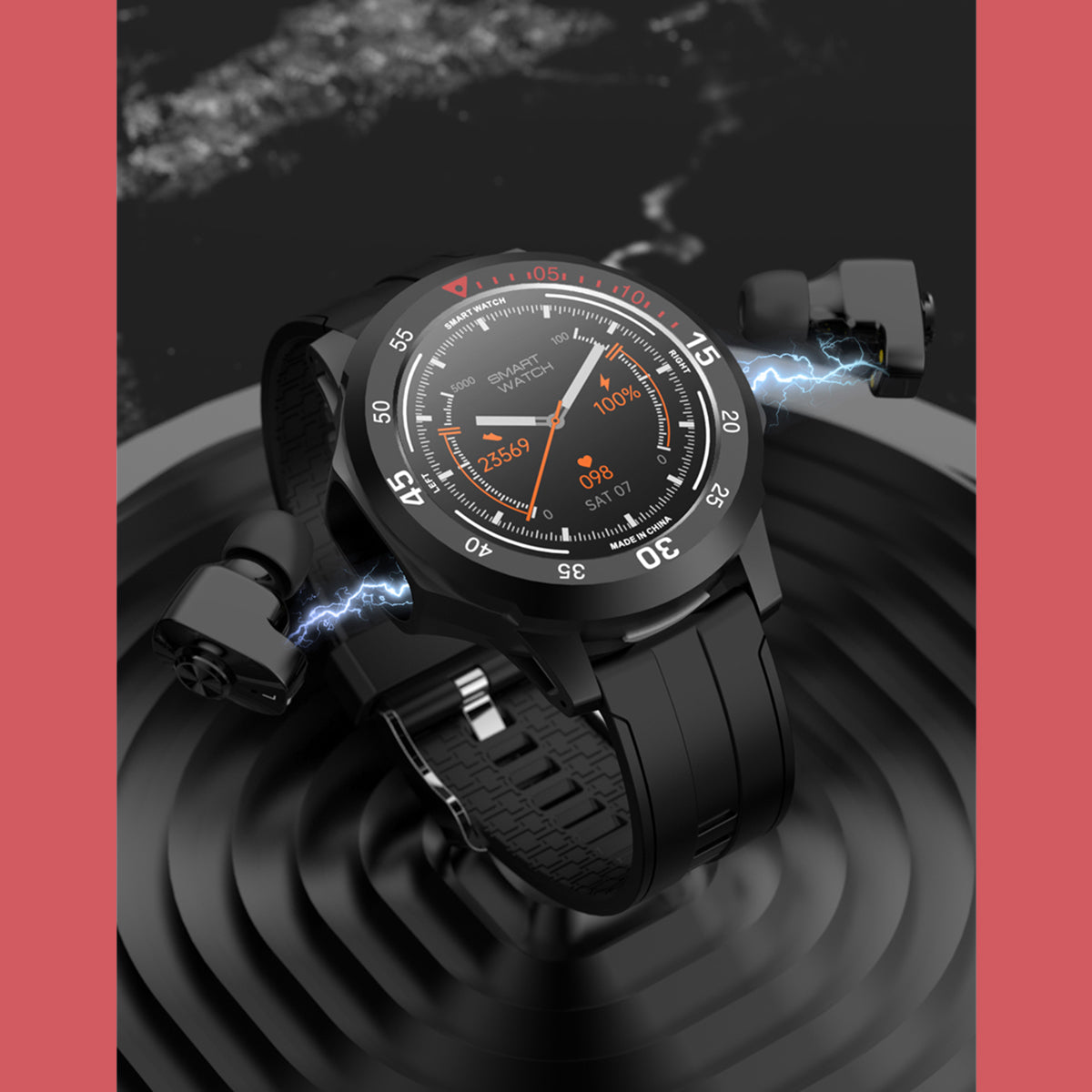 Fralugio Smartwatch Reloj Con Audífonos Tws N16 Exp A 64gb
