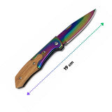 Navaja Plegable Rainbow Mango Tipo Madera EDC - Gadgets y Tecnología en Fralugio México — imagen 3 de 3