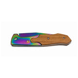 Navaja Plegable Rainbow Mango Tipo Madera EDC - Gadgets y Tecnología en Fralugio México — imagen 2 de 3