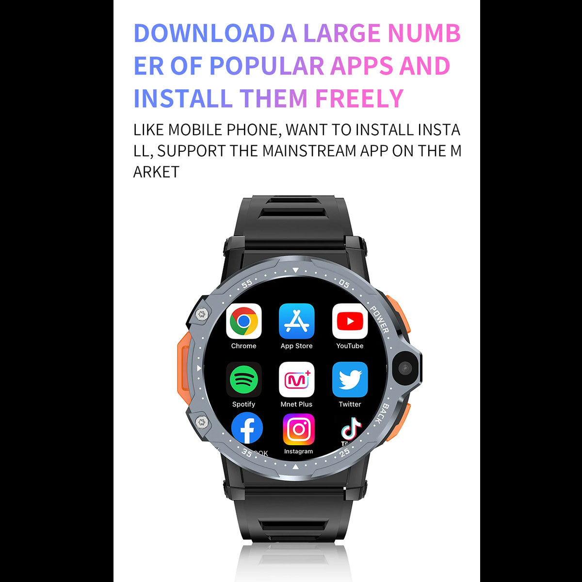 Reloj Inteligente Smartwatch Pg999 4 Cores 2 Cámaras Android 8.1 Wifi 4g