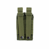 Porta radio táctico con sistema molle en color negro y verde militar — imagen 4 de 6