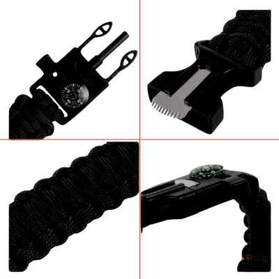 Pulsera de Supervivencia 5 en 1 Paracord y Navaja - Gadgets y Tecnología en Fralugio México