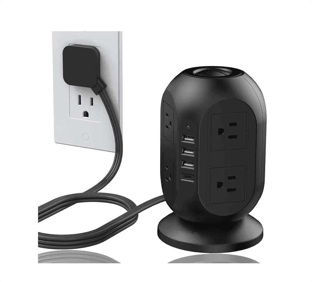 Regleta Torre Multicontacto 3m Estación De Carga Puertos Usb