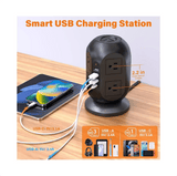 Regleta Torre Multicontacto 3m Estación De Carga Puertos Usb
