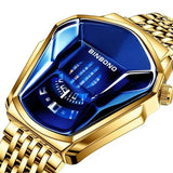 Reloj de Lujo Para Caballero Binbond Fralugio De Metal Dorado
