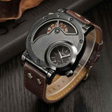 Reloj de Lujo Para Caballero Oulm 9591 Fralugio Acero Inoxidable 2 Maquinas