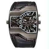 Reloj de Pulsera Lujo Hombre Acero Inoxidable Hp1220 2 Horarios