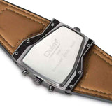 Reloj de Pulsera Lujo Hombre Acero Inoxidable Hp1220 2 Horarios