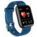 Reloj Inteligente 116 Plus con Podómetro, Monitor de Salud y Notificaciones para Android e iOS