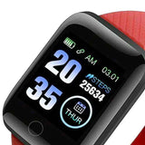 Reloj Inteligente 116 Plus con Podómetro, Monitor de Salud y Notificaciones para Android e iOS