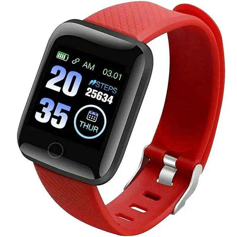 Reloj Inteligente 116 Plus con Podómetro, Monitor de Salud y Notificaciones para Android e iOS - Gadgets y Tecnología en Fralugio México