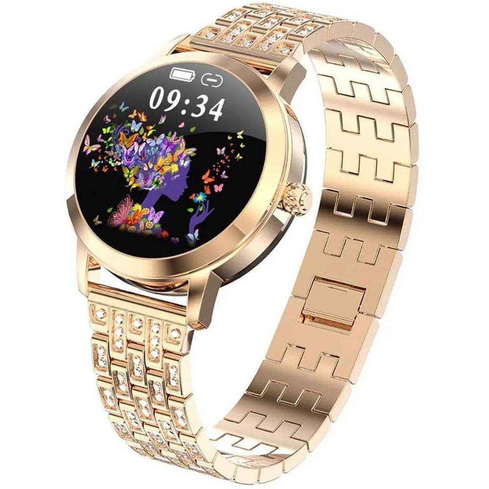 Reloj Inteligente Smart watch Fralugio Lw10 De Lujo Dorado