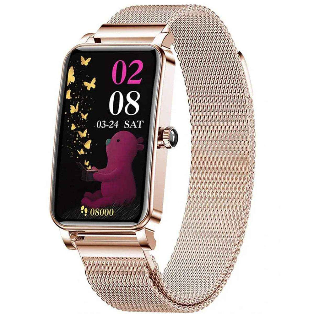 Reloj Inteligente Smart watch Fralugio Zx19 Dorado Notificaciones de Redes Sociales