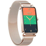 Reloj Inteligente Smart watch Fralugio Zx19 Dorado Notificaciones de Redes Sociales