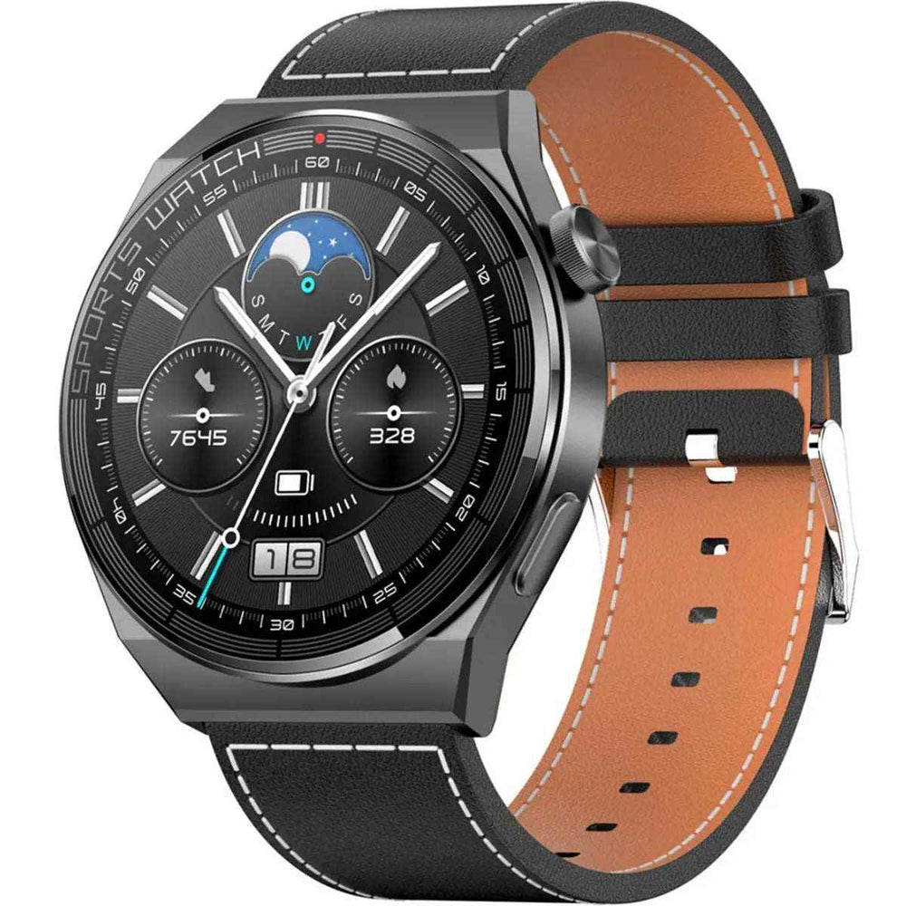 Reloj Inteligente Smart Watch Kt62 Piel Fralugio Elegante Hd