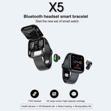 Reloj Inteligente Smart Watch X5 2 en 1 Con Audífonos Bluetooth 5.0 - Gadgets y Tecnología en Fralugio México — imagen 8 de 15